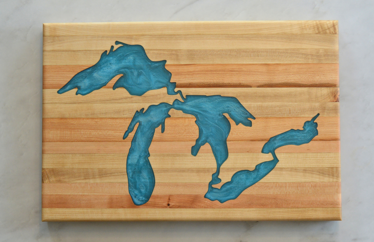 Great Lakes Cutting Board - Maple | Schram Woodworking